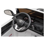 Elektrické autíčko - Toyota Hillux - nelakované - biele